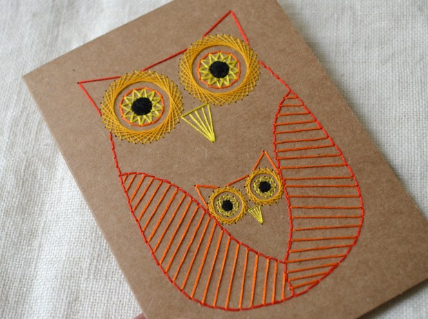 mother-and-baby-owl-geometric-embroidered-card-orange-yellow-03
